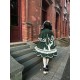 Miss Point Plaid Petal Rabbit Cape(Reservation/2 Colours/Full Payment Without Shipping)